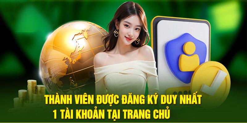 Thành viên được đăng ký duy nhất 1 tài khoản tại ABC8