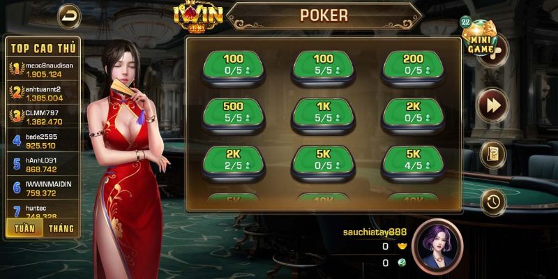 Hướng dẫn quy trình chơi bài Poker tại ABC8